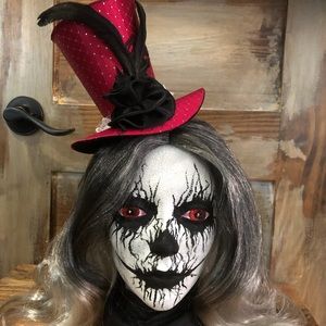Creepy lady Halloween decoration